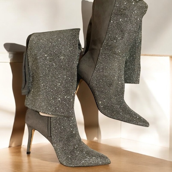 Jessica Simpson Amriena Metallic Stiletto Boots - Picture 1 of 8